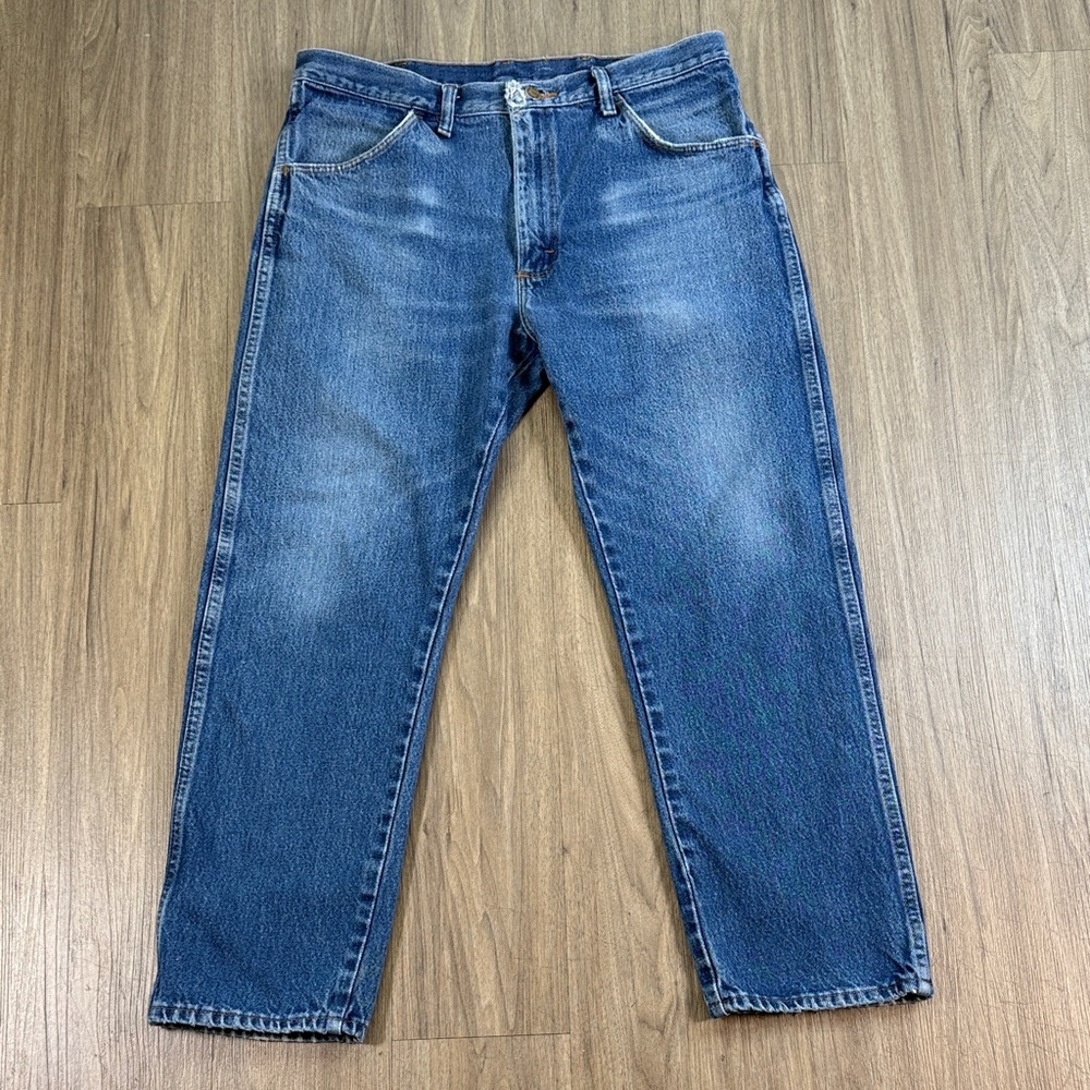 Rustler Blue Straight Leg Jeans 100% Cotton